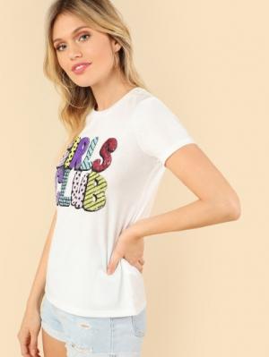 футболка SheIn футболка SheIn