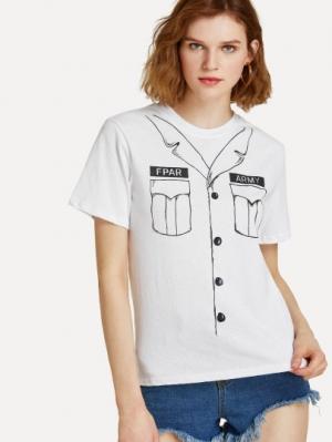 футболка SheIn футболка SheIn