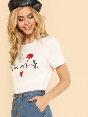 футболка SheIn футболка SheIn