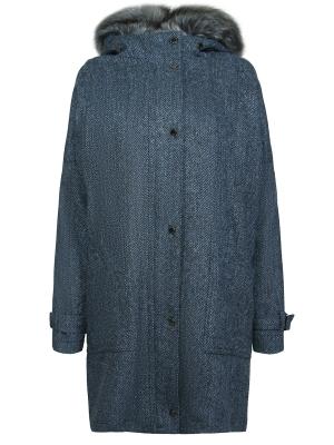 Пуховик  - синий цвет