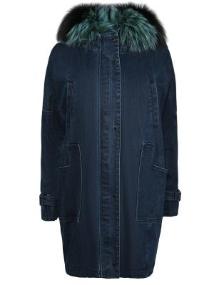 Пуховик  - синий цвет