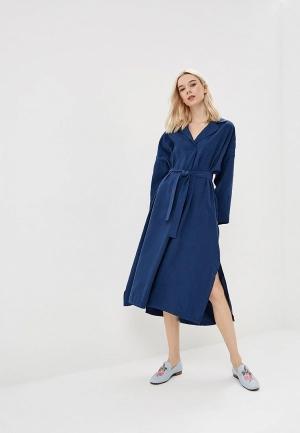 Платье  - синий цвет