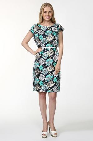 Сарафан  - Белый, синий, бирюзовый цвет