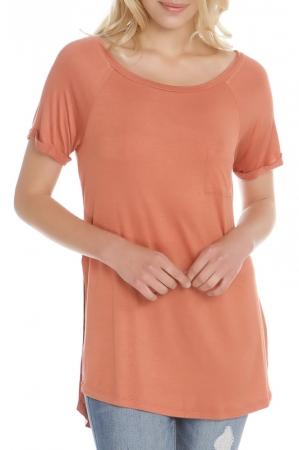 Футболка  - Dusty salmon, кораловый цвет