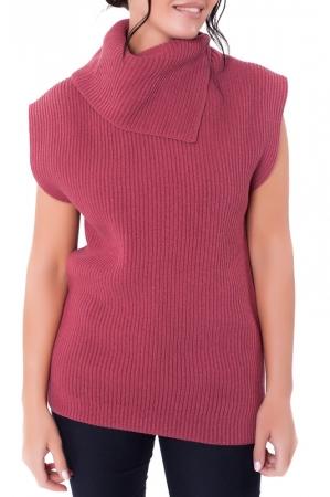 Жилет  - Брусничный цвет