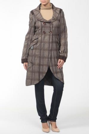 Пальто и плащи  - Коричневый, клетка цвет