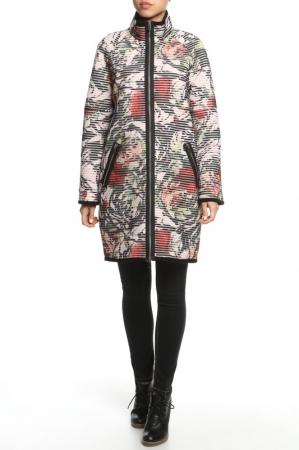 Пальто  - Черный, полосы цвет