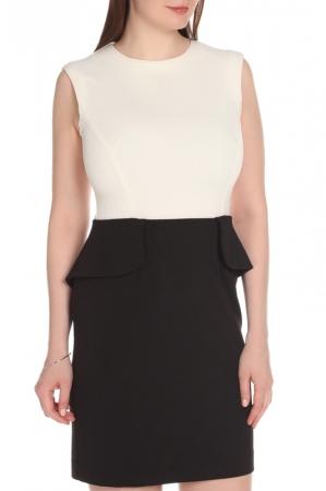 Платье  - Бело-черное цвет