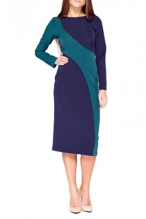 Платье  - Синий, зеленый цвет