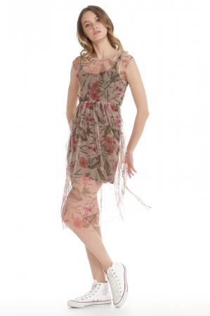 Платье  - Бежевый цвет