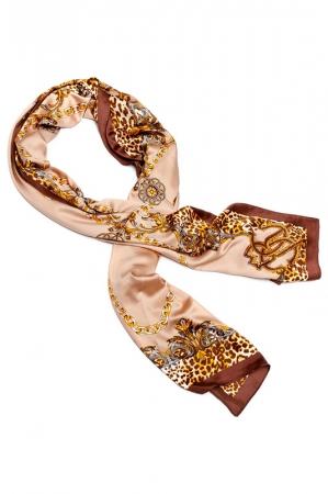 Платок  - Бежевый, коричневый цвет