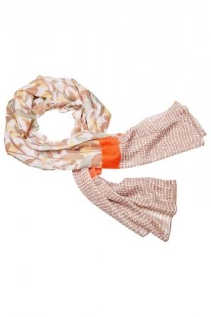 Платок  - Желтый, зеленый, коричневый цвет