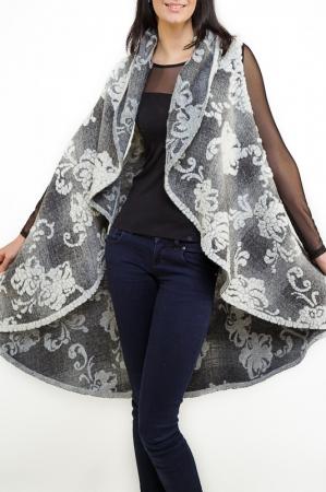 Пончо  - Серый цвет