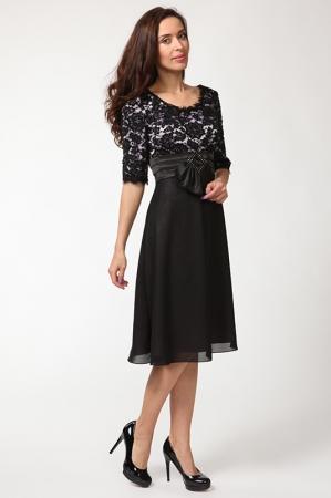 Сарафан  - Черный, сиреневый цвет