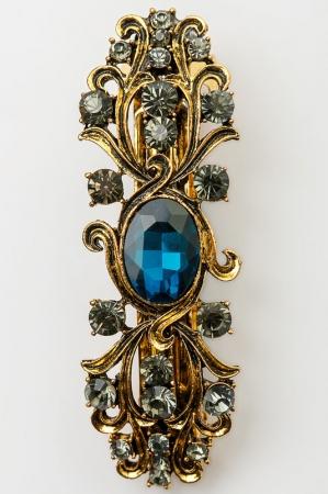 Заколка  - Синий цвет