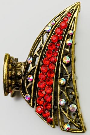 Заколка  - Красный цвет