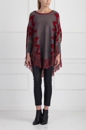 Пончо  - Серый цвет