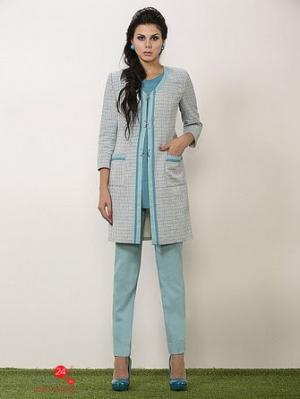 Костюм  - голубой цвет