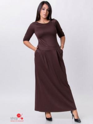 Платье  - коричневый цвет