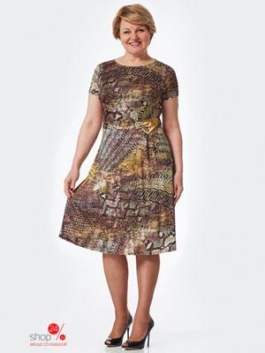 Платье  - коричневый цвет