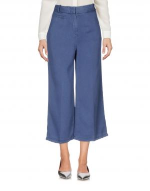 Брюки-капри  - Синий,Черный цвет