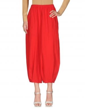 Брюки-капри  - Красный цвет