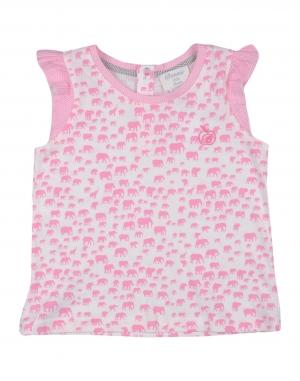 Футболка  - Серый,Розовый цвет