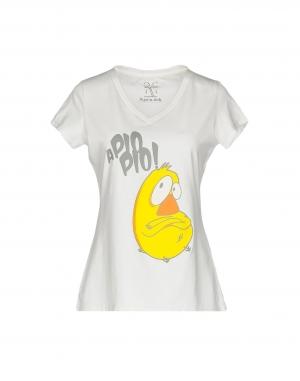 Футболка  - Красный,Белый цвет