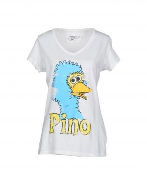 Футболка  - Белый,Фиолетовый цвет