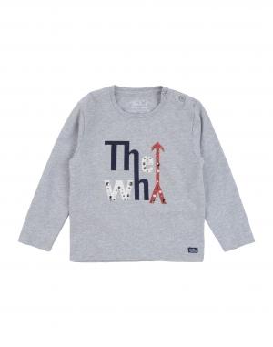 Футболка  - Зеленый,Серый цвет