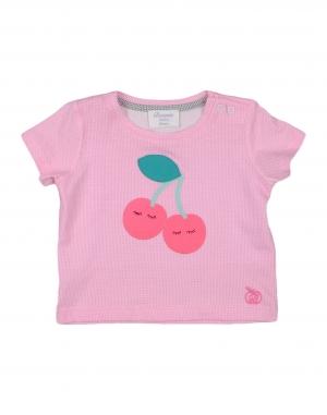 Футболка  - Розовый,Серый цвет