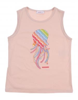 Футболка  - Белый,Розовый цвет