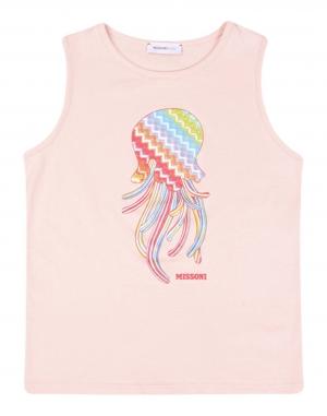 Футболка  - Белый,Розовый цвет