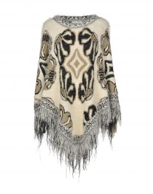 Накидка  - Белый,Черный цвет