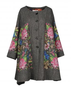 Пальто  - Коричневый,Серый цвет