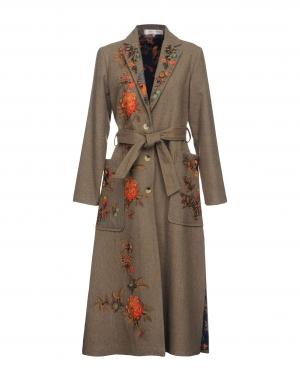 Пальто  - Зеленый,Серый,Синий цвет