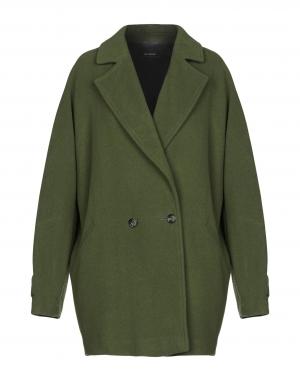 Пальто  - Зеленый,Серый цвет