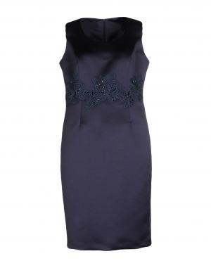 Платье до колена  - Черный,Синий цвет