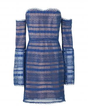 Короткое платье  - Синий цвет