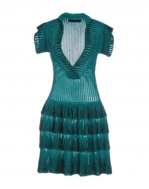 Короткое платье  - Зеленый цвет