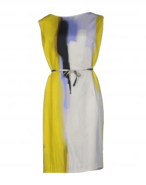 Платье до колена  - Желтый цвет