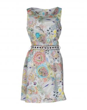 Короткое платье  - Серый цвет