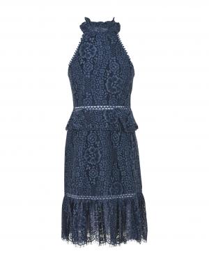 Короткое платье  - Синий цвет