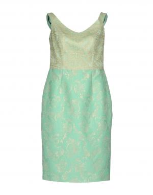Платье до колена  - Зеленый цвет