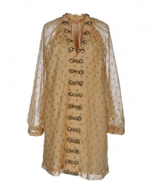 Короткое платье  - Желтый цвет