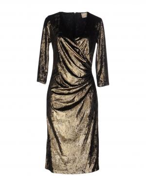 Платье до колена  - Коричневый цвет