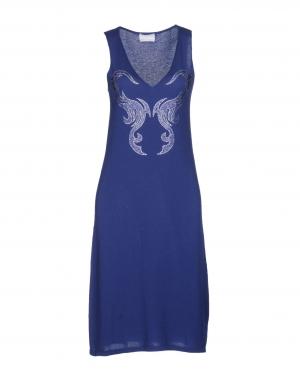 Платье до колена  - Синий цвет