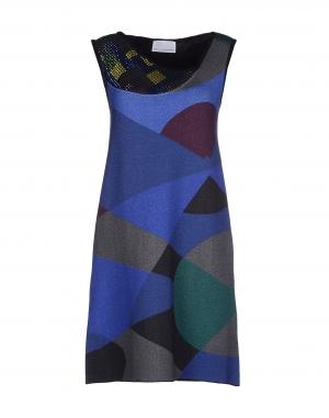 Короткое платье  - Синий цвет