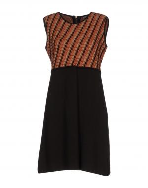 Короткое платье  - Коричневый цвет