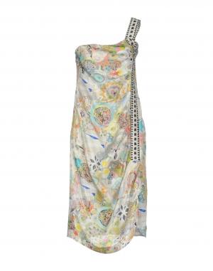 Платье до колена  - Белый цвет